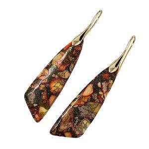 Earth Tones Jasper Boho Earrings